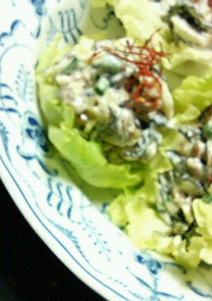 におわなっとうで☆レタス包みマヨサラダ-レシピのメイン写真