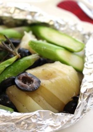 タラとブラックオリーブの包み焼き-レシピのメイン写真