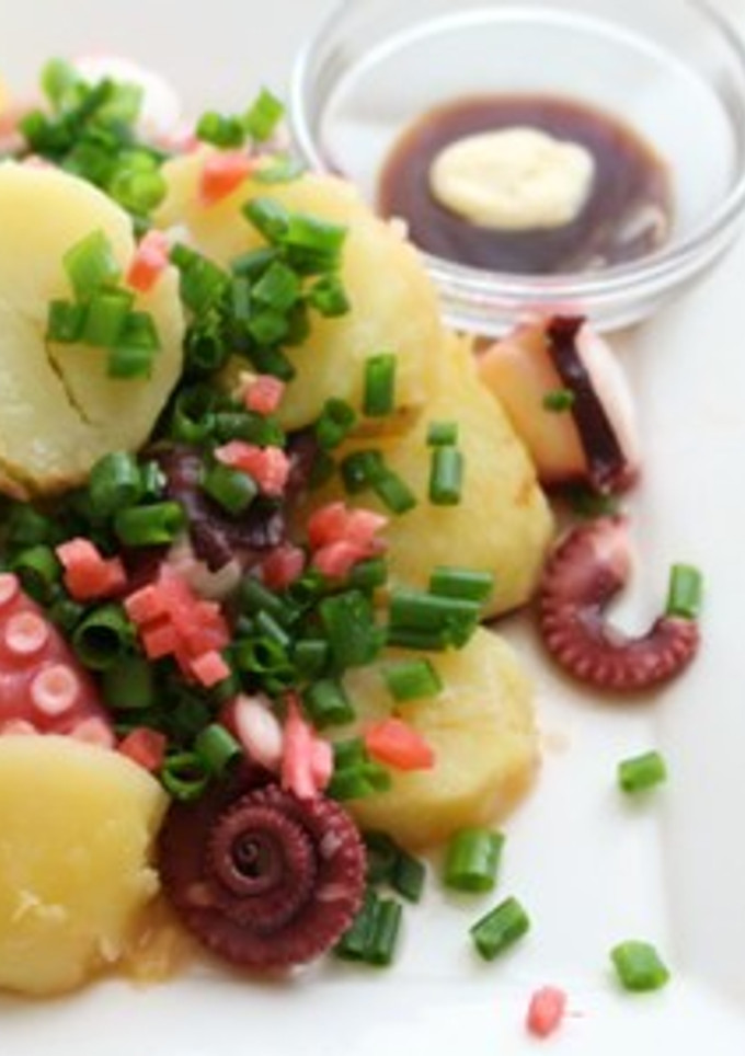 タコとじゃがいものタコ焼き風炒め-レシピのメイン写真
