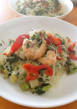 タイ風 海老と野菜のビーフン-レシピのメイン写真