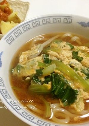 冷凍うどんで簡単ピリ辛たまとじうどん-レシピのメイン写真
