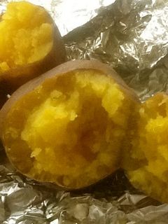 入れっぱなし焼き芋 魚グリル-レシピのメイン写真