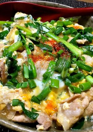 簡単★おかず力アップ★汁だく豚ニラ玉丼-レシピのメイン写真