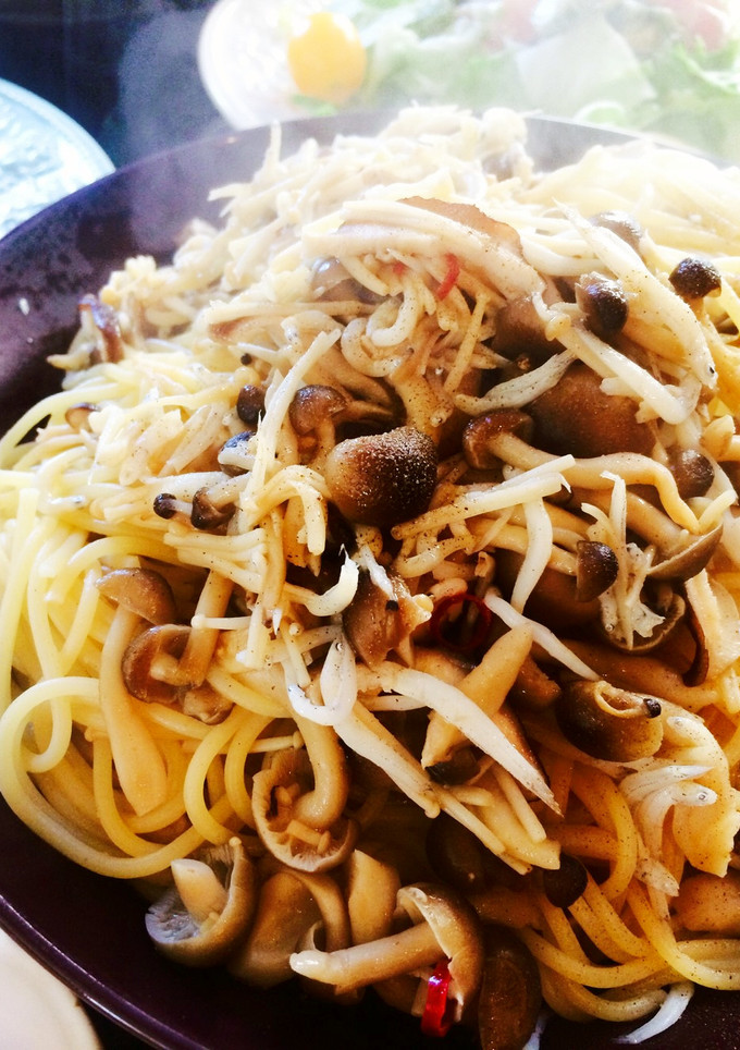 ピリッと♪しらすときのこの和風パスタ-レシピのメイン写真