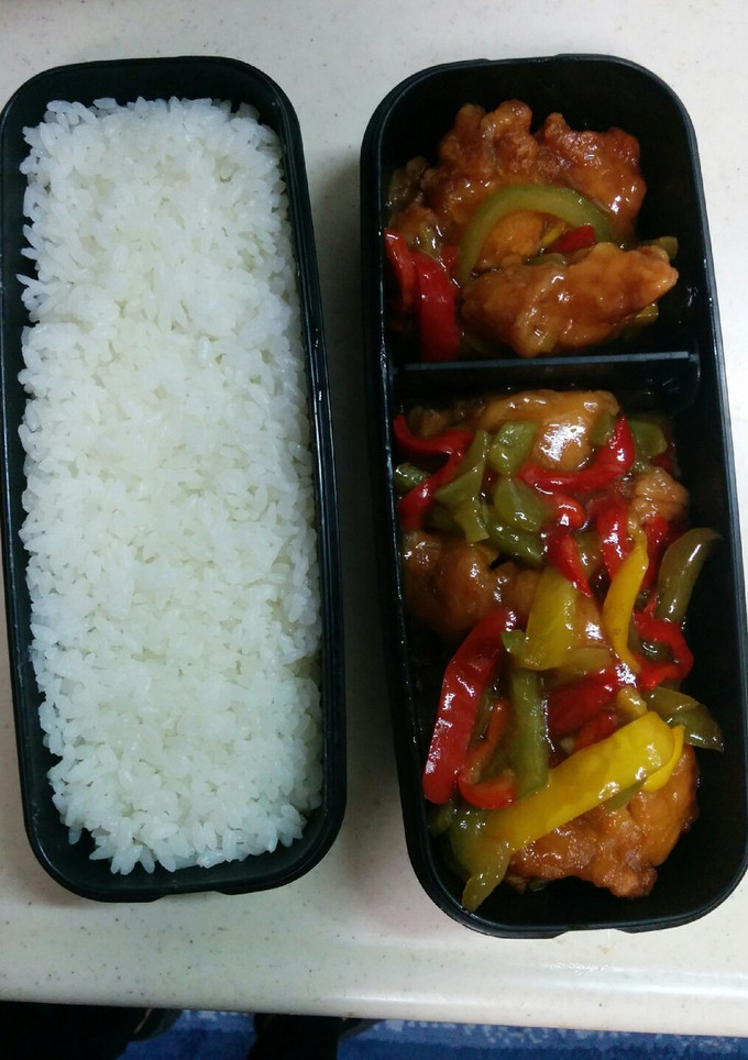 弁当5分完成！冷凍唐揚げの甘酢あんかけ-レシピのメイン写真