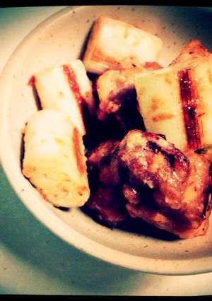 唐揚げと白ネギの味噌マヨ和え-レシピのメイン写真