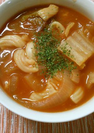 白菜 マカロニの 簡単 ミネストローネ♡-レシピのメイン写真