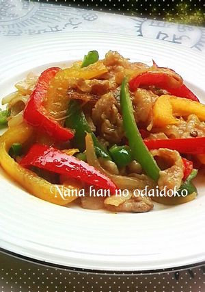 カラフル野菜と豚肉の味噌炒め！-レシピのメイン写真