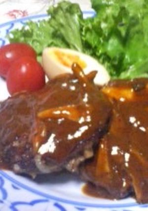秋の香りたっぷり!まいたけソースバーグ-レシピのメイン写真