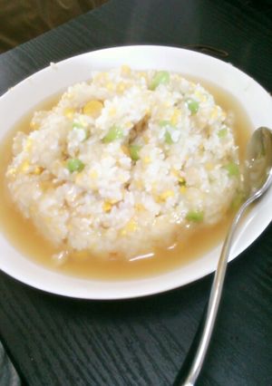 鳥挽き肉と枝豆のあんかけ炒飯-レシピのメイン写真