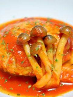 トマト煮込みハンバーグ-レシピのメイン写真