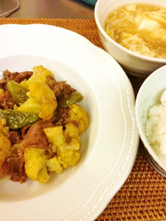 牛肉とカリフラワーのオイスター炒め -レシピのメイン写真