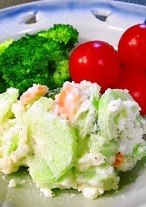 ブロッコリーの茎入りポテサラ-レシピのメイン写真