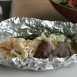 鮭のホイル焼き ネギ塩だれ添え