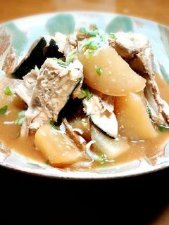 ぶりのアラで*ぶり大根(味噌あじ)-レシピのメイン写真