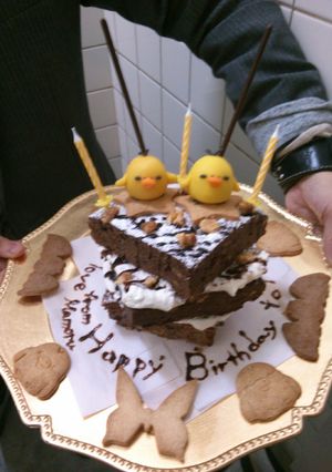 リラックマのキイロイトリさんBDケーキ-レシピのメイン写真