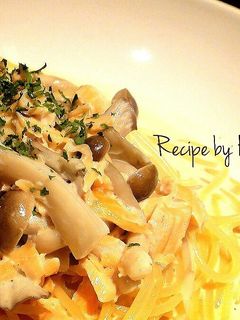 ✽簡単♡絶品✨鮭ときのこのクリームパスタ-レシピのメイン写真