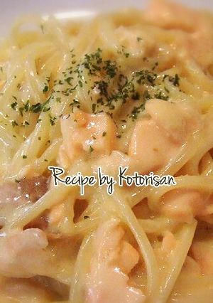 うまうま♡サーモンのクリームパスタ-レシピのメイン写真