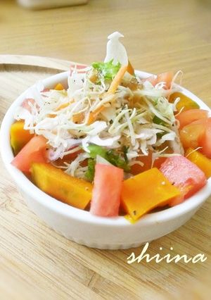 ココットカマンのホットサラダ-レシピのメイン写真