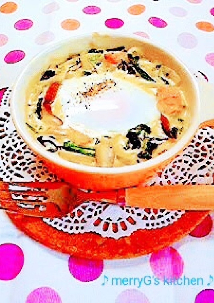 ほうれん草と卵の♡ココット焼き♡仕立て♪-レシピのメイン写真