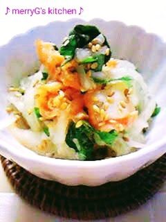 大根と♡白菜キムチ♡の和え物♪-レシピのメイン写真