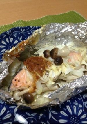 簡単☆鮭のホイル焼き〜味噌マヨ味〜-レシピのメイン写真