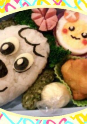 園児キャラ弁【わんわん】いないいないばぁ-レシピのメイン写真