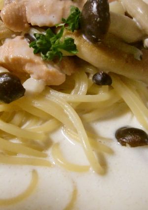 サーモンのクリームパスタ!スマイリー流!-レシピのメイン写真