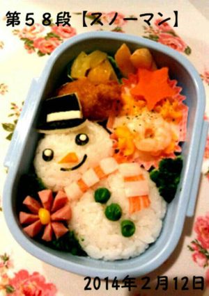 園児キャラ弁【雪だるま】オリジナルキャラ-レシピのメイン写真