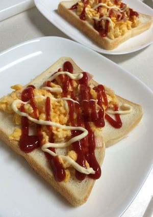 パンにのせて♪スクランブルエッグ-レシピのメイン写真