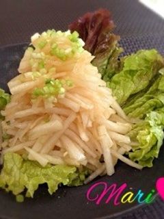 わさびポン酢で頂く♡和えるだけ大根サラダ-レシピのメイン写真