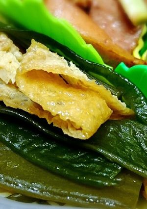 茎ワカメと油揚げの炒め物-レシピのメイン写真