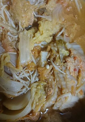豚キムチと白菜のミルフィーユ鍋（味噌）-レシピのメイン写真