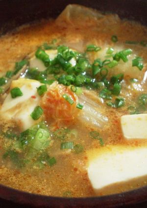 (∵)屋：豆腐チゲスープ（もち入り）-レシピのメイン写真