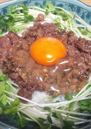 コストコ プルコギビーフでプルコギTKG-レシピのメイン写真