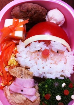 サンタクロースキャラ弁♪-レシピのメイン写真