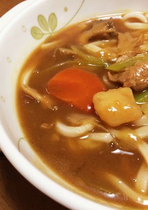 カレーの次の日、カレーうどん!-レシピのメイン写真