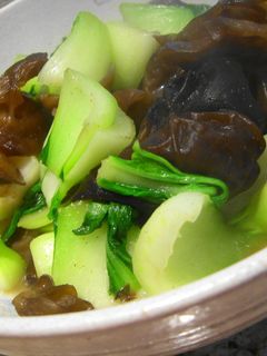 マクロビ青梗菜と木耳の中華炒め-レシピのメイン写真