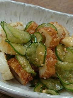 ♬話題入り♪竹輪ときゅうりの胡麻和え-レシピのメイン写真