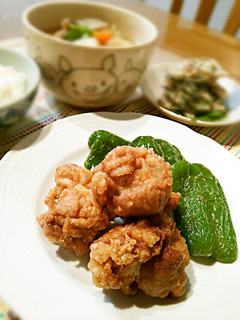 豚小間肉のカリフワ竜田揚げ♪-レシピのメイン写真