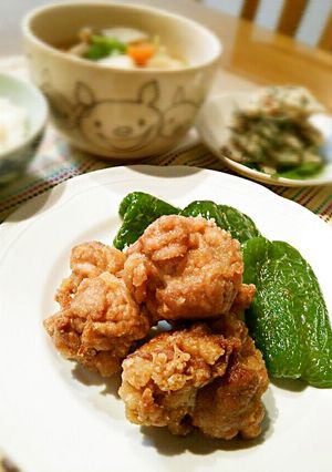 豚小間肉のカリフワ竜田揚げ♪-レシピのメイン写真