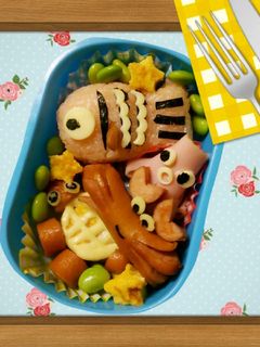 キャラ弁・かんたん☆海のなかまたち☆-レシピのメイン写真