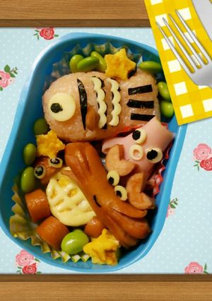 キャラ弁・かんたん☆海のなかまたち☆-レシピのメイン写真