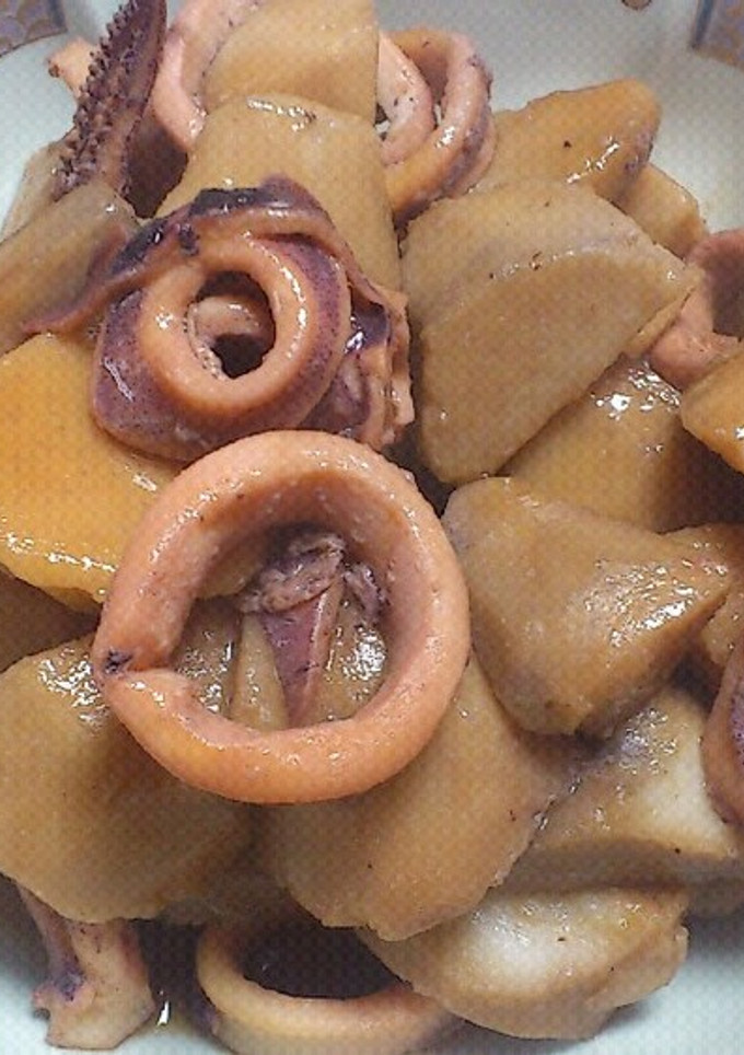 やはたいも(里芋)といかの煮物-レシピのメイン写真