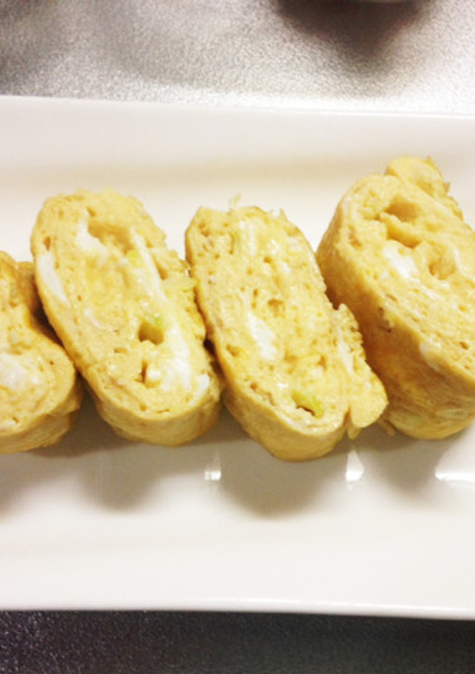 簡単！ネギ入り玉子焼き-レシピのメイン写真