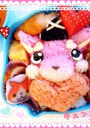 妖怪ウォッチ キャラ弁 キュン太郎❤︎-レシピのメイン写真