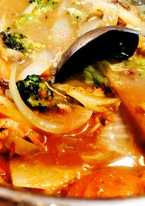 残ったカレーで野菜たっぷりカレースープ-レシピのメイン写真