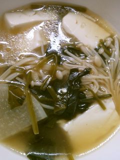 豆腐と 大根 ほうれん草の 中華スープ!-レシピのメイン写真