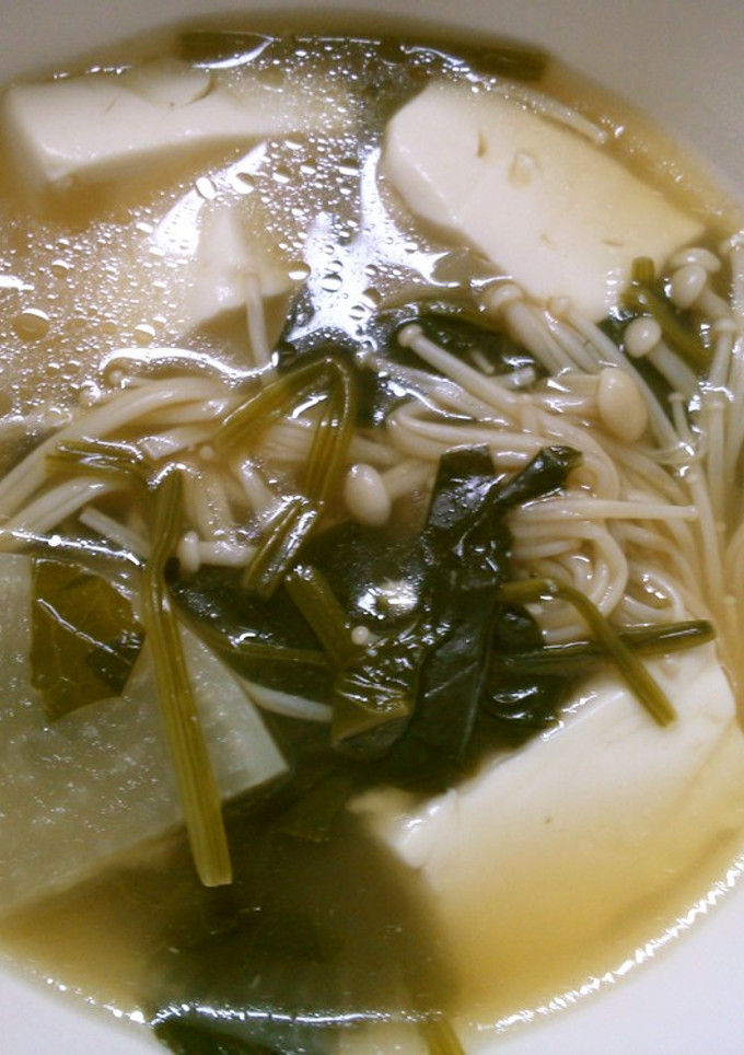 豆腐と 大根 ほうれん草の 中華スープ！-レシピのメイン写真