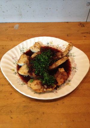 白身魚のムニエル、豆豉ワインソース掛け-レシピのメイン写真
